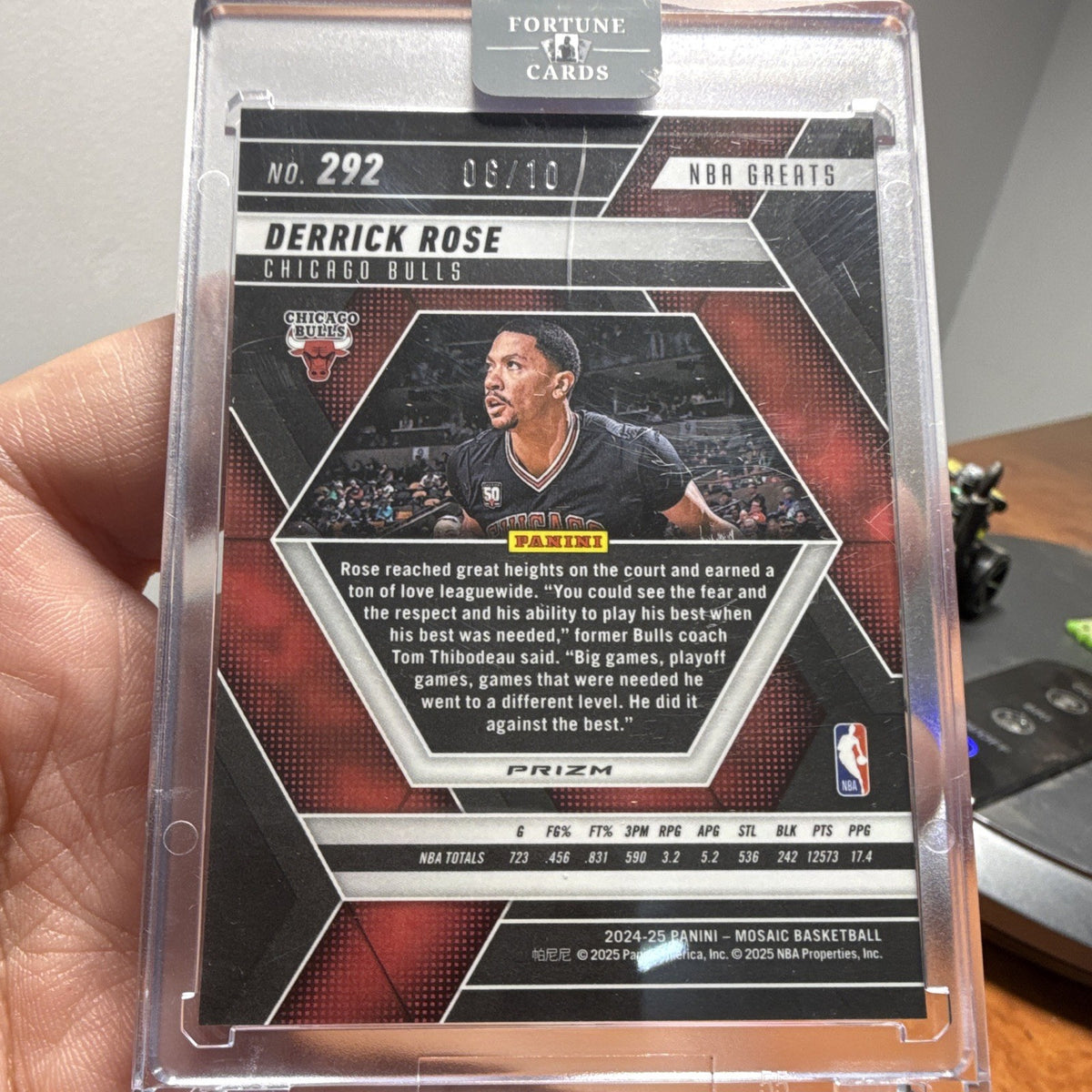 Panini Derrick Rose NBA Greats Mosaic 2024 25 #292 Chicago Bulls 06/101