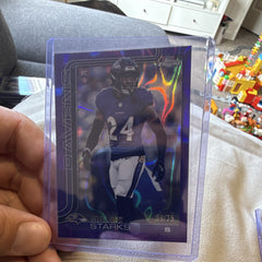 Topps 2025 Topps Chrome Rookies Malaki Starks Baltimore Ravens RC #347 39/750