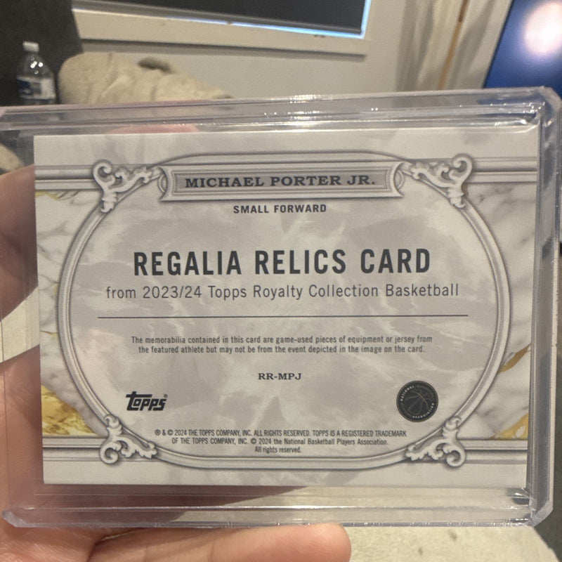 Michael Porter Jr. Regalia Relics RR MPJ Topps Royalty Collection 95/991