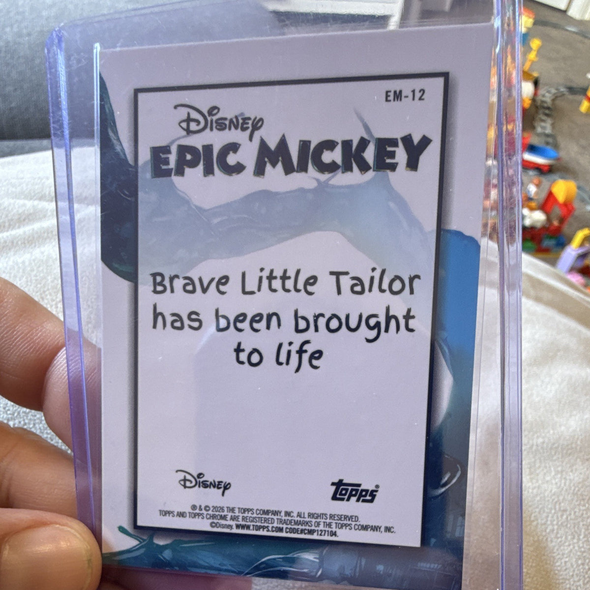 Topps Chrome Disney Epic Mickey Mickey Mouse Brave Little Tailor EM-12 2026 Holo2