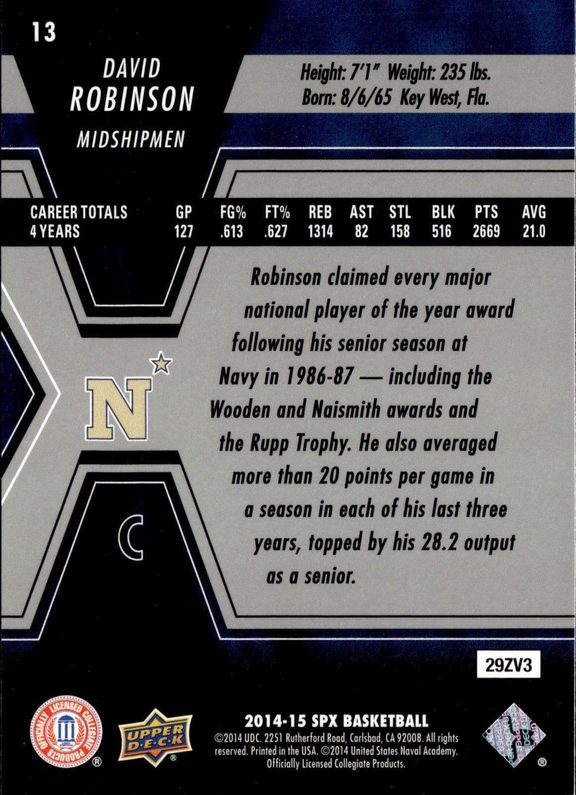 David Robinson Base SPx 13 NM1
