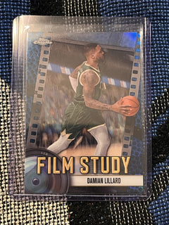 Topps Chrome Damian Lillard Film Study Insert FS 9 2024 25 Milwaukee Bucks1