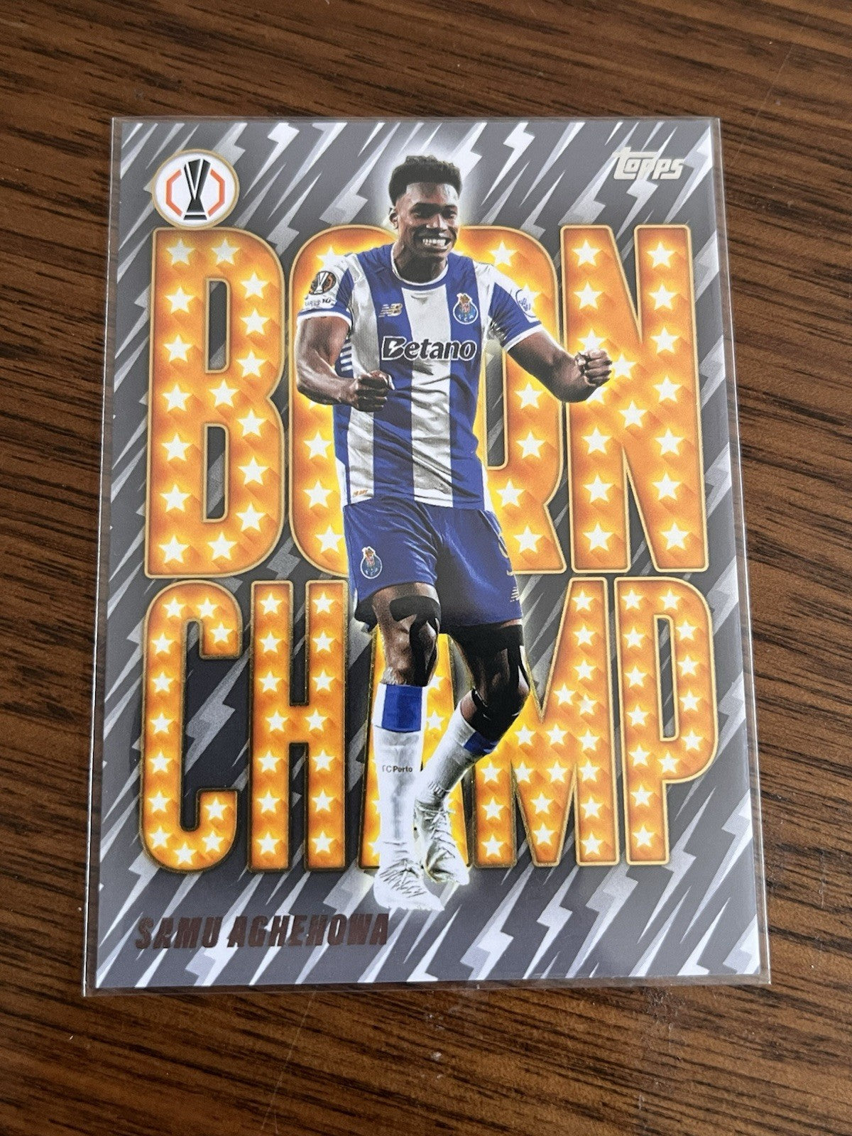 Topps Born Champ Insert Samu Aghehowa FC Porto UEFA Europa League BC 101