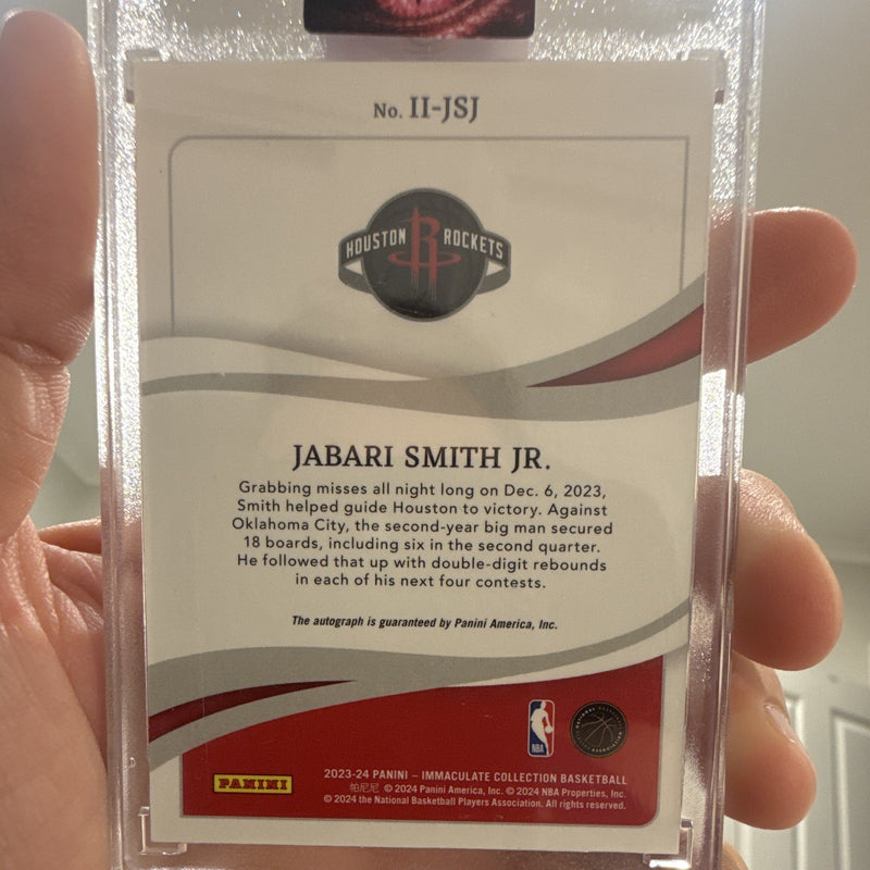 Panini Immaculate Ink Jabari Smith Jr. Auto 21/25 Rockets II JSJ 2023 241