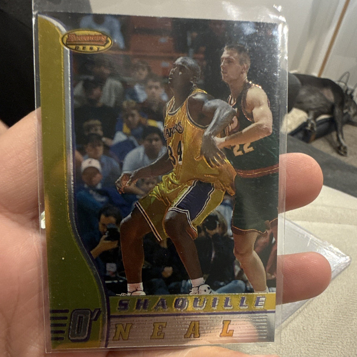1997 Topps Bowman's Best Base Shaquille O'Neal Los Angeles Lakers #700