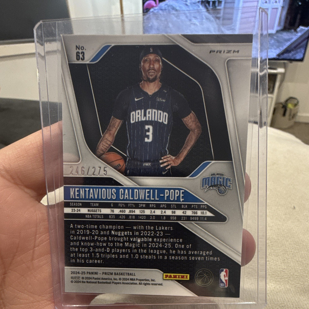 Panini 2024-25 Prizm Kentavious Caldwell-Pope Orlando Magic 63 246/2751