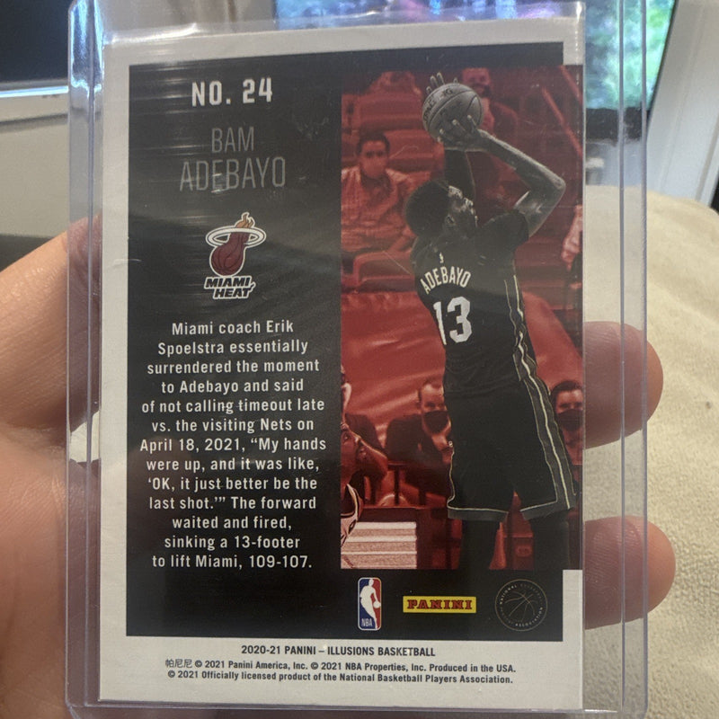 Panini Illusions 2020 21 Season Highlights Bam Adebayo Miami Heat #241