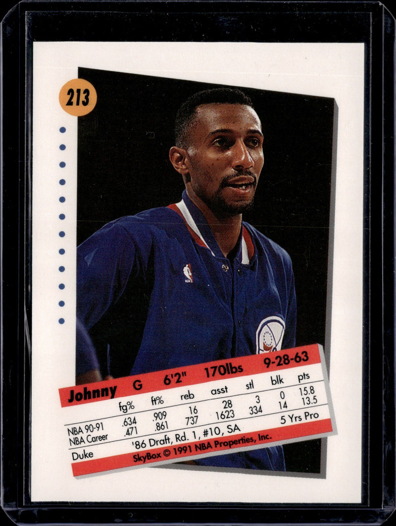 Johnny Dawkins Base SkyBox 213 NM1