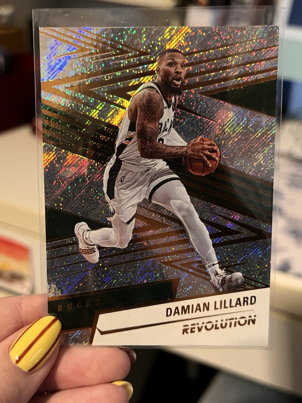 Panini Revolution Damian Lillard Insert Milwaukee Bucks #22 2024-25 NBA Card1