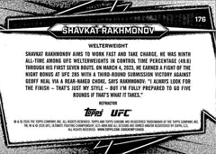 Shavkat Rakhmonov Geometric Refractor Topps Chrome UFC    Refractor 176 NM1