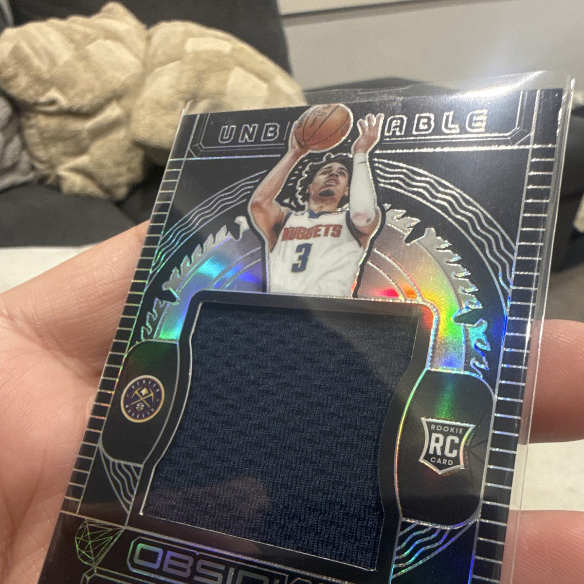 Panini Obsidian Unbreakable Julian Strawther Nuggets RC Mem UM STR 075/2493