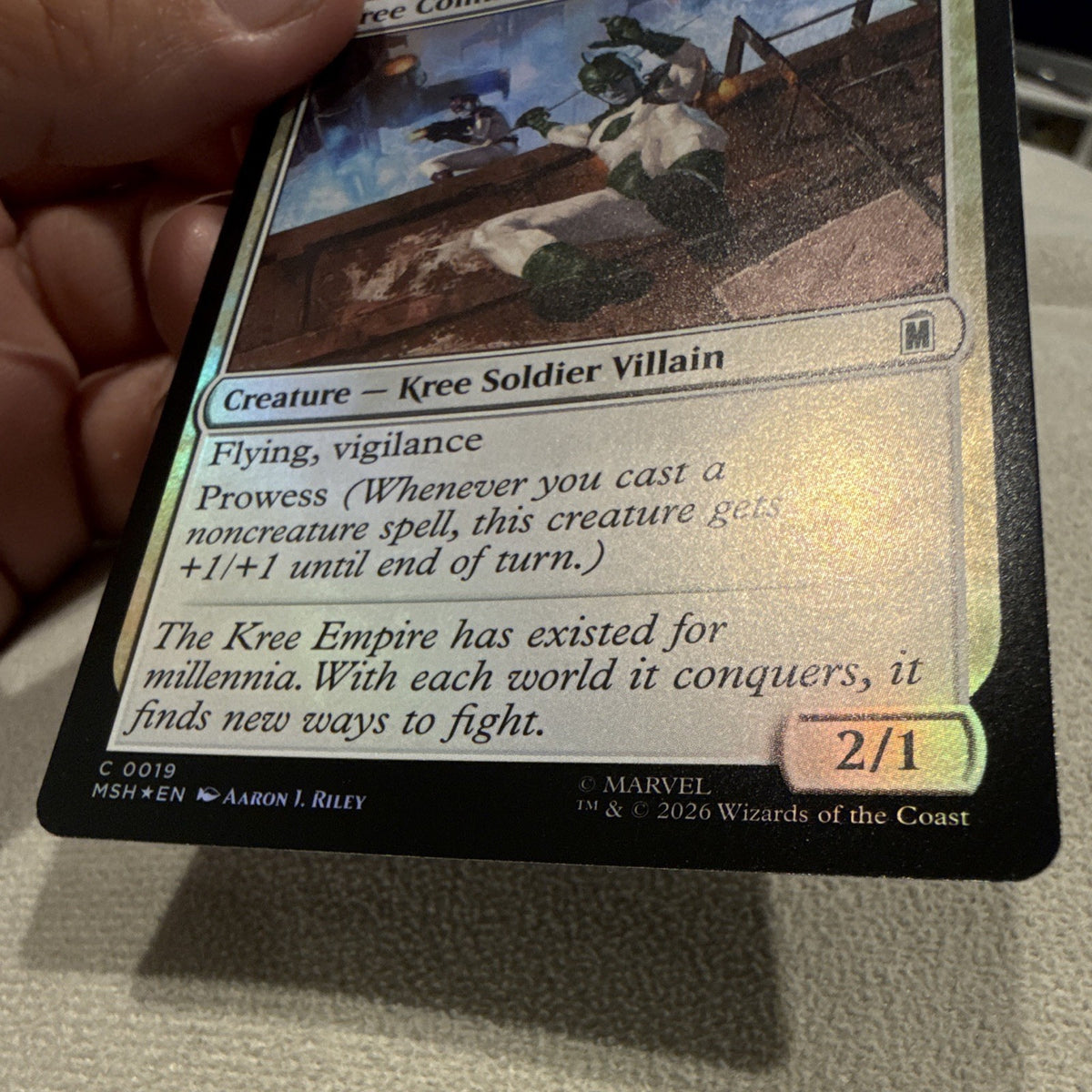 Kree Commandos Foil Common Marvel's Spider-Man 0019 (White)3