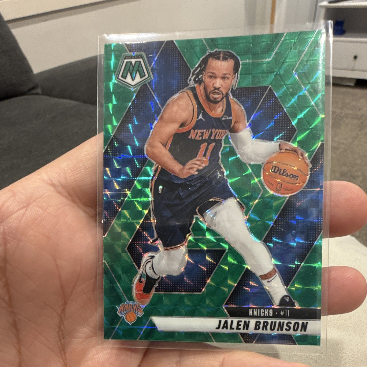Panini 2024 25 Mosaic Basketball Jalen Brunson Knicks #176 Green Mosaic0