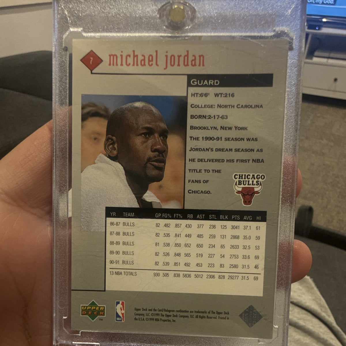 Upper Deck 1998 99 Bull's Eye Black Diamond Michael Jordan Chicago Bulls #71