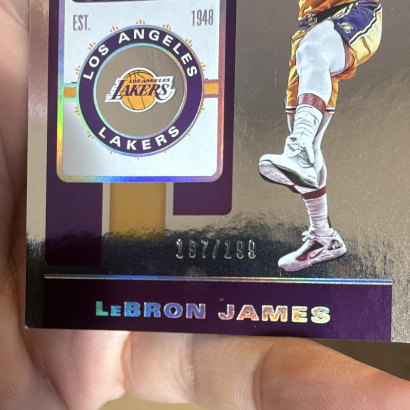 Panini Contenders 2019-20 LeBron James Lakers Playoff Ticket #70 /1991