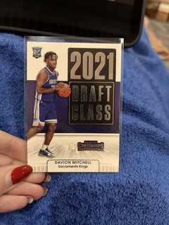 Panini Contenders 2021 22 Davion Mitchell Rookie 2021 Draft Class #9 Kings0