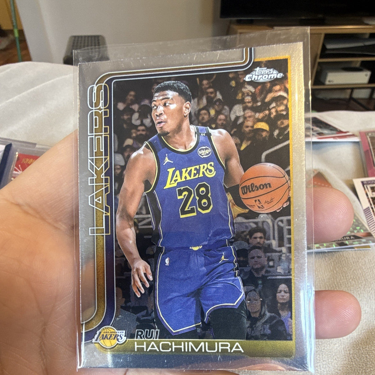 Topps Chrome Rui Hachimura Base Set Los Angeles Lakers #148 2024 250