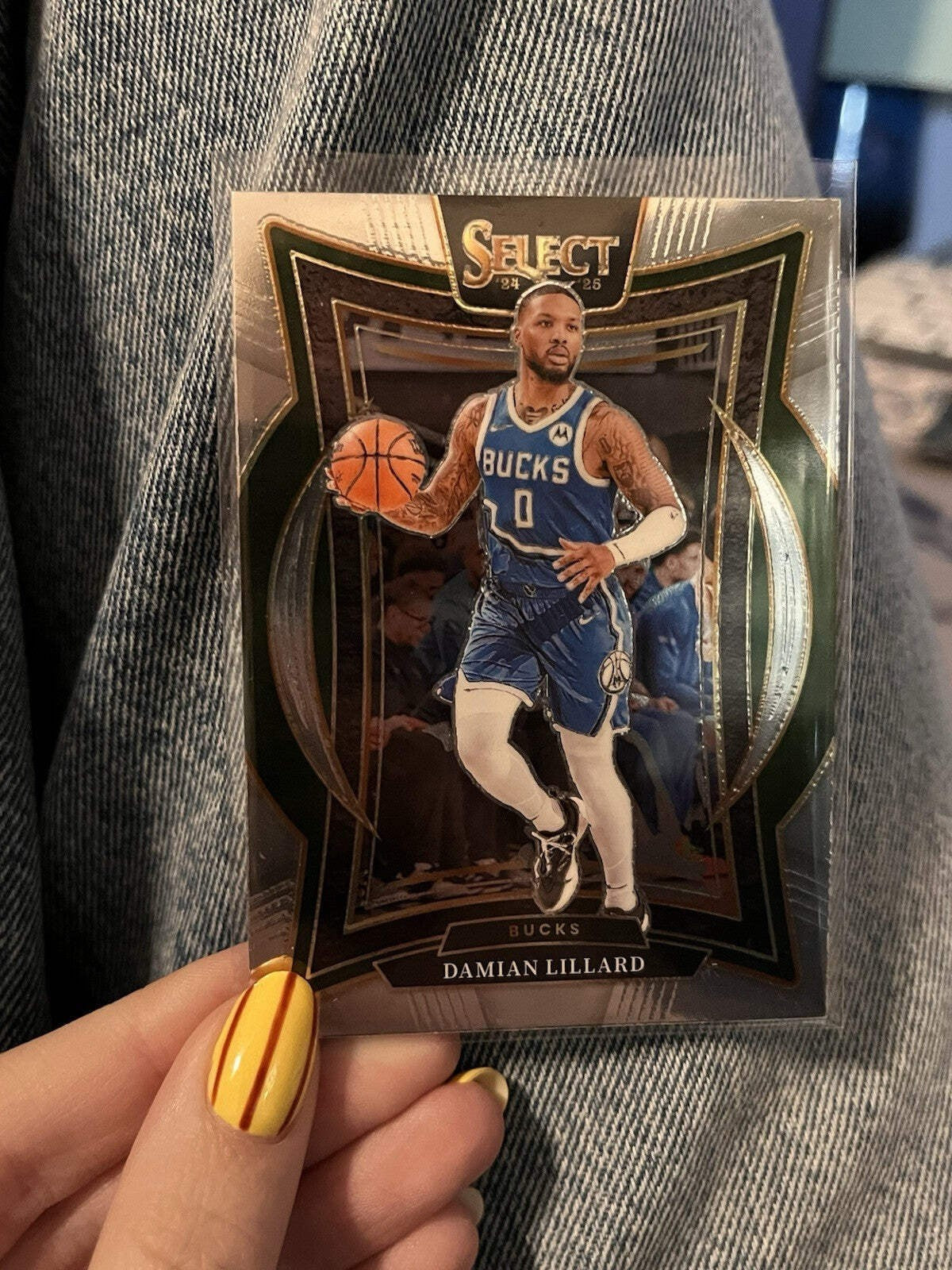 Panini Select Damian Lillard Concourse #55 Milwaukee Bucks NBA Basketball0