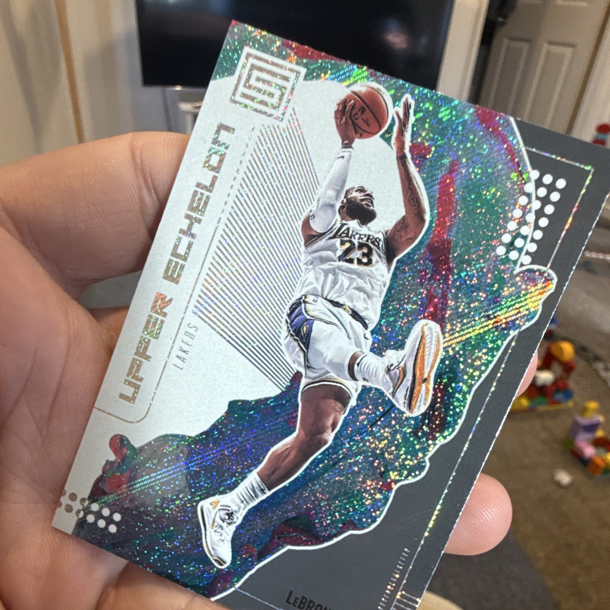 Panini Status 2019 20 Upper Echelon No. 6 LeBron James Lakers Insert3