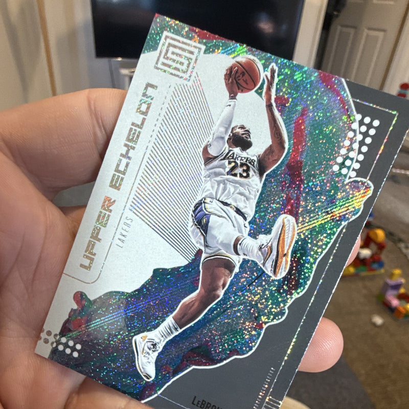 Panini Status 2019 20 Upper Echelon No. 6 LeBron James Lakers Insert3