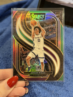 Panini Jaylen Wells RC Prizm 2024 25 Select Basketball Premier Level #1881