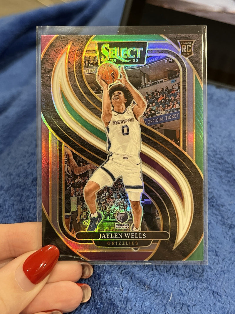 Panini Jaylen Wells RC Prizm 2024 25 Select Basketball Premier Level #1881