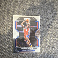 Panini Prizm 2021-22 Tyrese Maxey Base Set Philadelphia 76ers No. 281