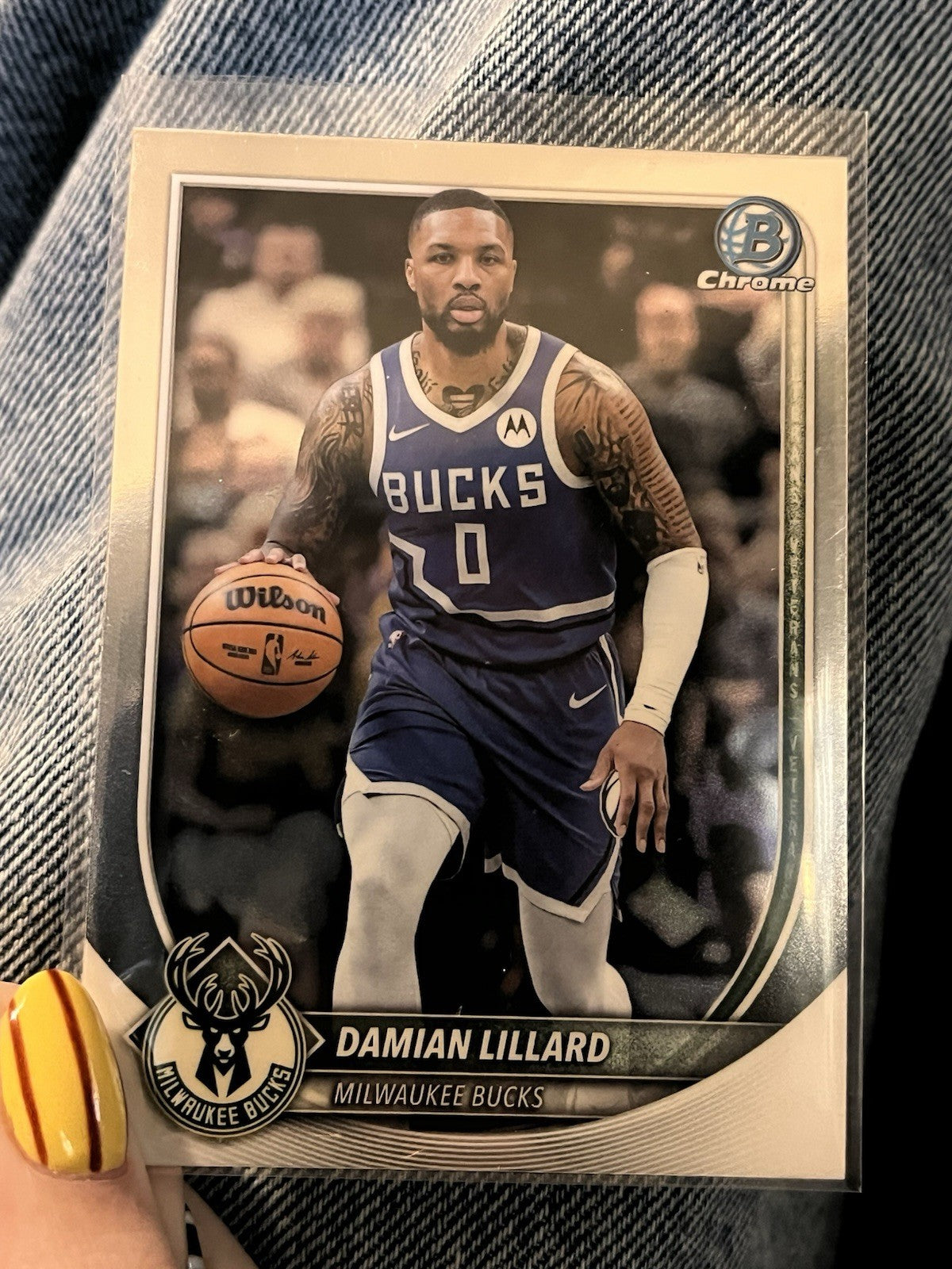 Topps Bowman Chrome 2025 Damian Lillard Milwaukee Bucks BV-811