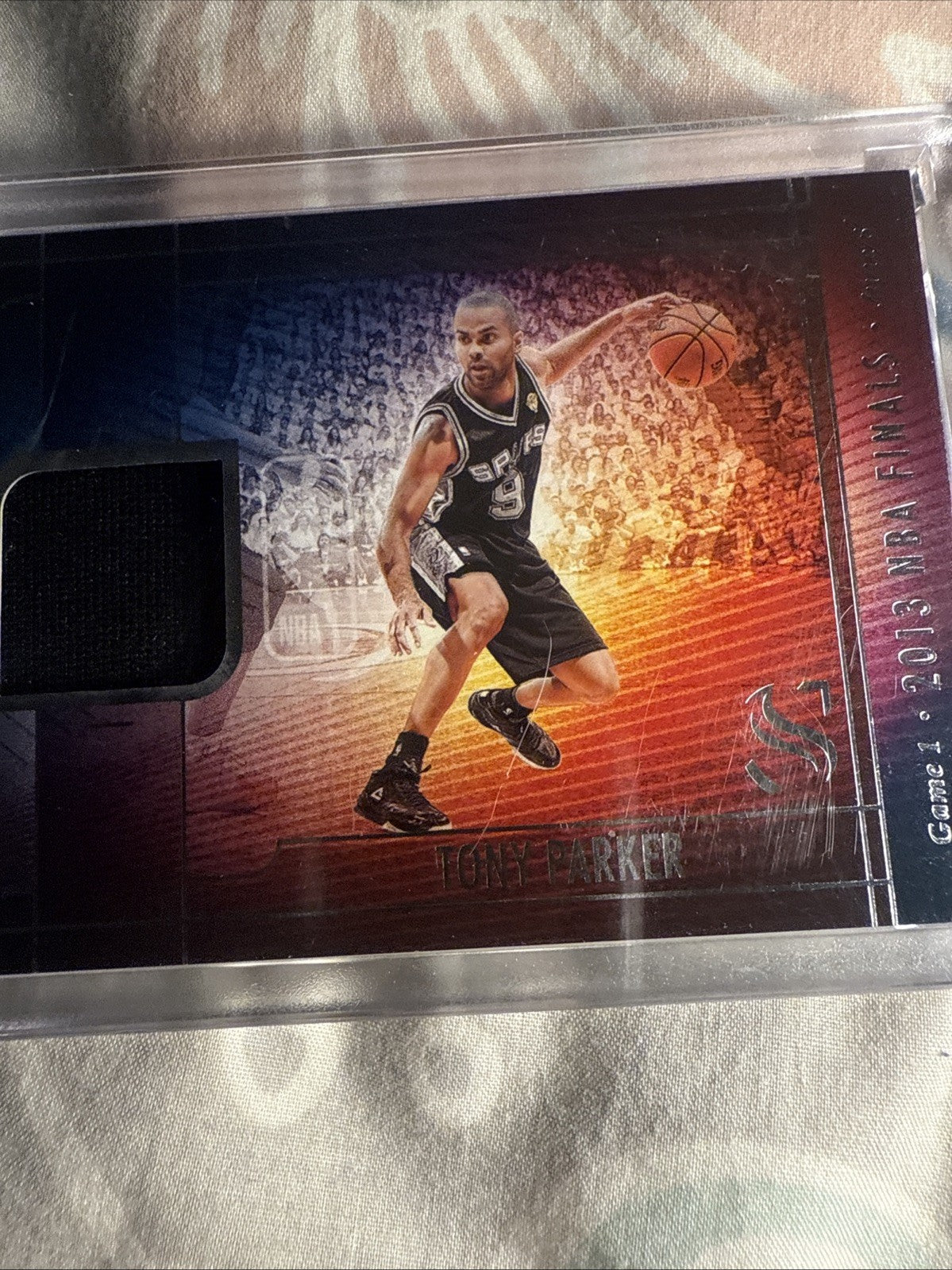 2013 Tony Parker NBA finals Game Worn Silhouette basketball4