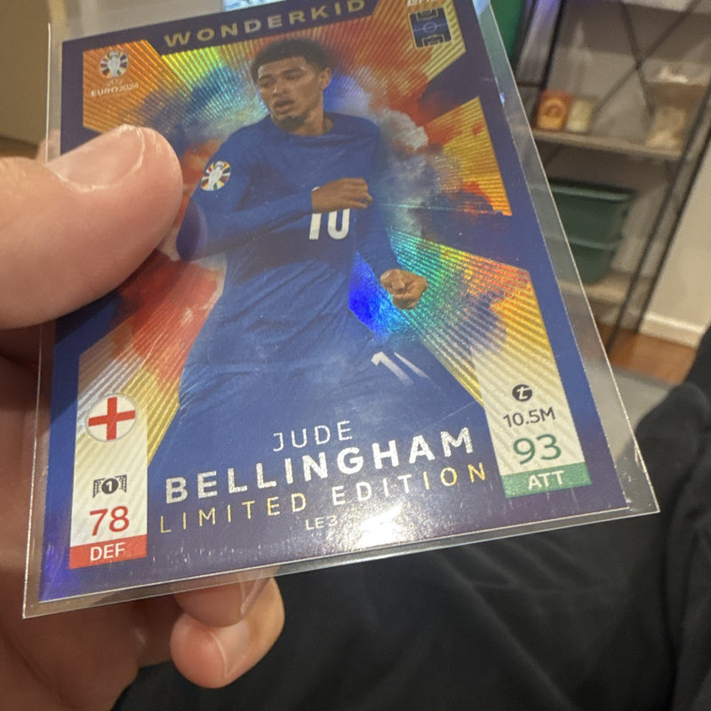 Topps Match Attax UEFA EURO 2024 Wonderkid Jude Bellingham LE3 Ltd Ed England3