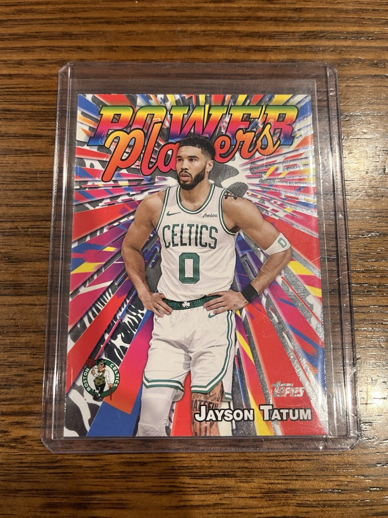 Topps Jayson Tatum Power Players PP 5 2024 25 Topps Boston Celtics0