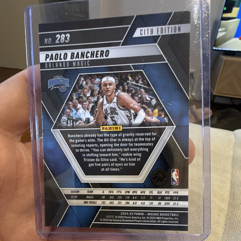 Panini Mosaic 2024 25 City Edition Insert Paolo Banchero Orlando Magic 2831