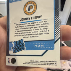 Panini Donruss Optic 2024-25 Johnny Furphy Rated Rookie #261 Pacers2