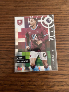 Topps Premier League Pro Precision Josh Brownhill Burnley FC Parallel #419 25/260