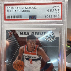 Panini 2019 20 Mosaic Rui Hachimura NBA Debut #275 Rookie PSA 101