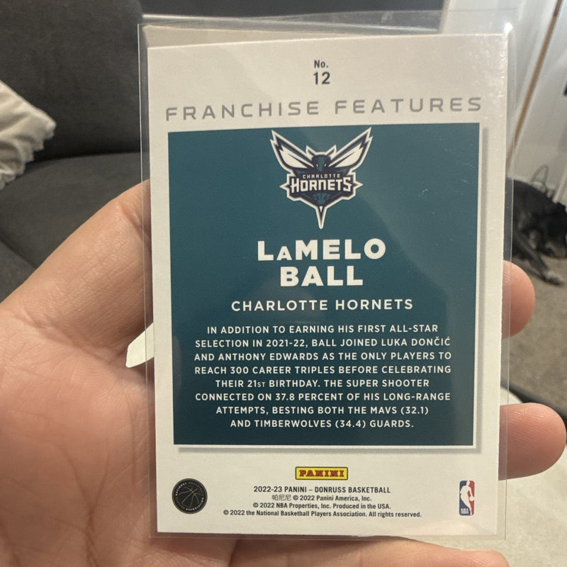 2022 23 Panini Donruss Franchise Features LaMelo Ball Hornets #121