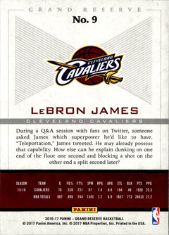 LeBron James Base Panini Grand Reserve 9 NM1