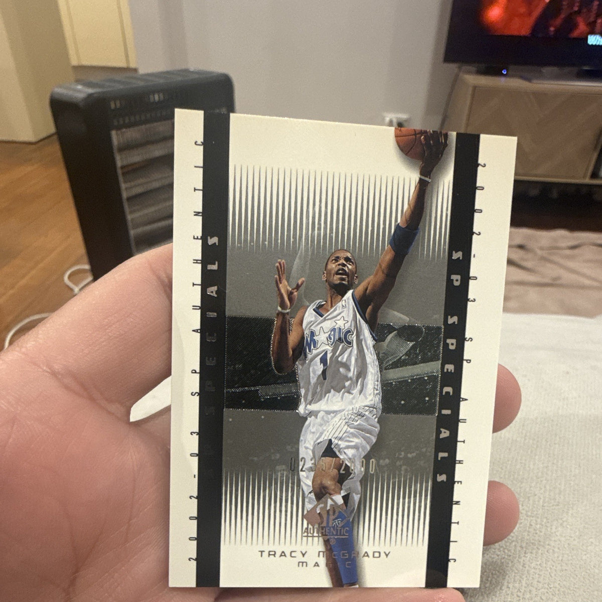 Upper Deck 2002 03 SP Authentic Tracy McGrady Orlando Magic Insert #131 /20000