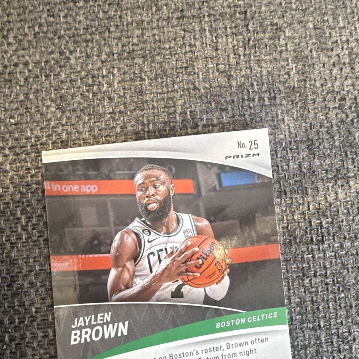 Panini 2022 23 Mosaic Basketball Jaylen Brown Boston Celtics No. 25 Prizm Mosaic2