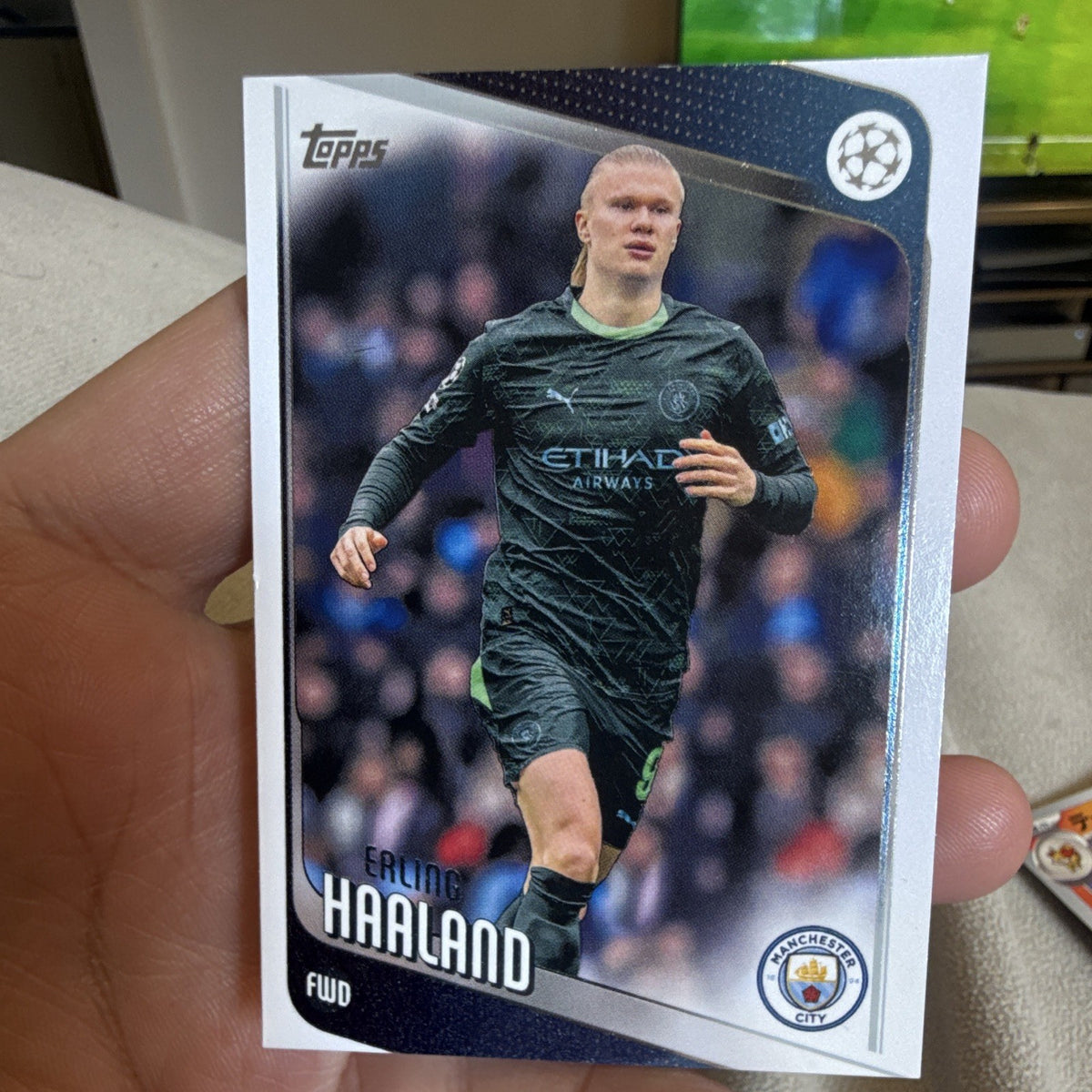 Topps UEFA Champions League Erling Haaland Man City 2026 Sticker #1810