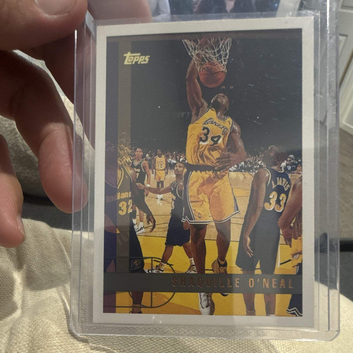 Topps Shaquille O'Neal Los Angeles Lakers 1996 97 NBA Basketball 1090