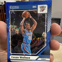 Panini Donruss Basketball Cason Wallace #105 OKC Thunder Serial #/85 2024-250