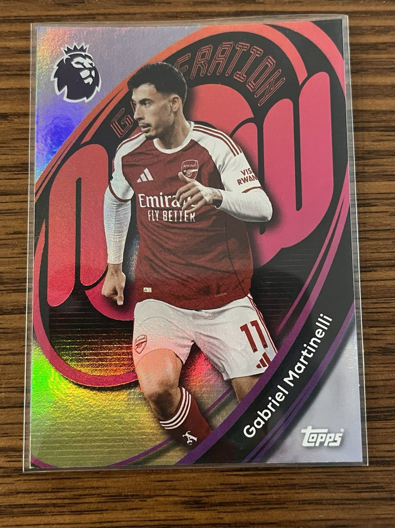 Topps PL Gabriel Martinelli Arsenal Generation Now Insert #16 2025/261