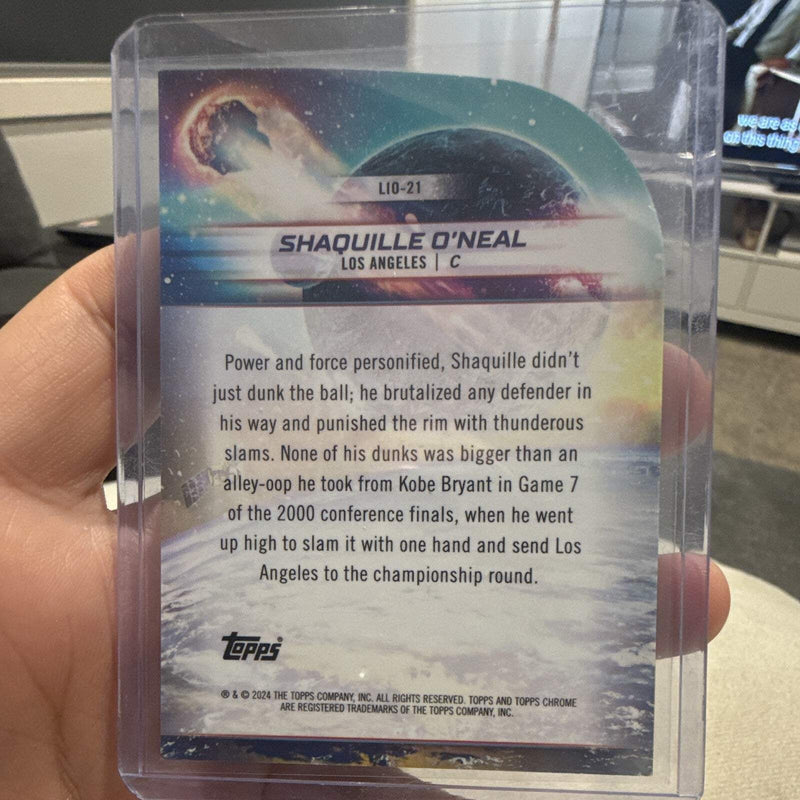 Topps 2024 Topps Chrome Shaquille O'Neal Launched Into Orbit LIO 21 Lakers1