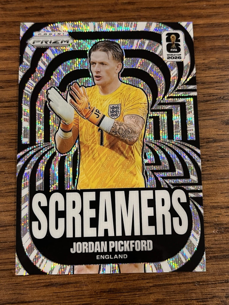 Panini Prizm FIFA World Cup 2026 Screamers No. 2 Jordan Pickford England0