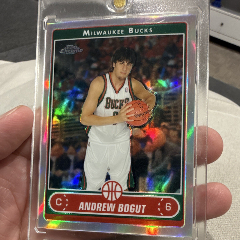 Topps Chrome Andrew Bogut Refractor #113 Milwaukee Bucks 20070