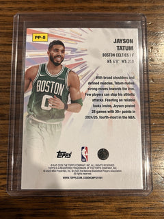 Topps Jayson Tatum Power Players PP 5 2024 25 Topps Boston Celtics2