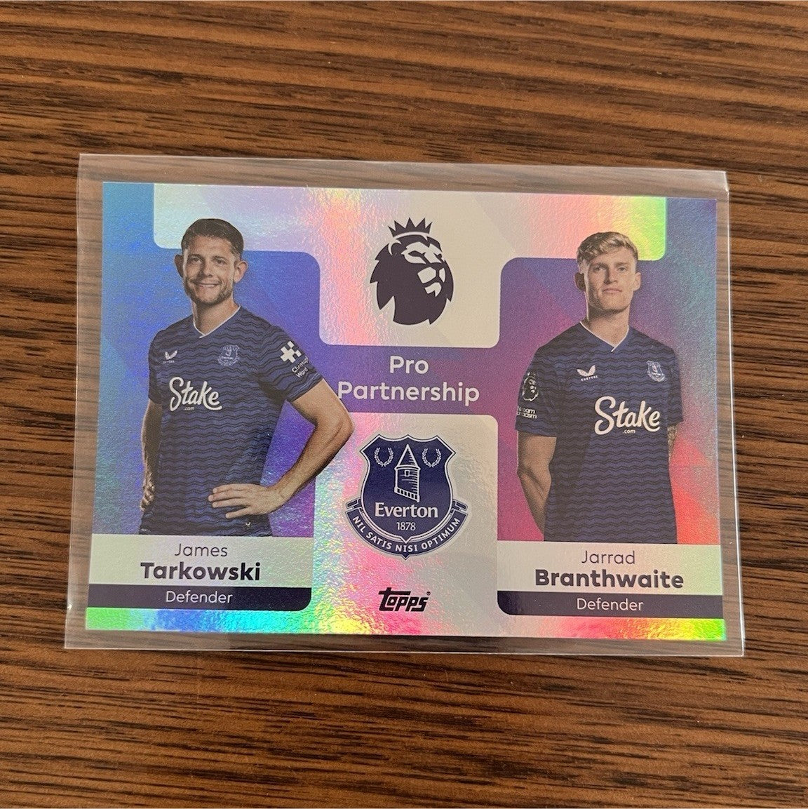 Tarkowski Branthwaite Pro Partnership Insert Topps Premier League Everton 3690