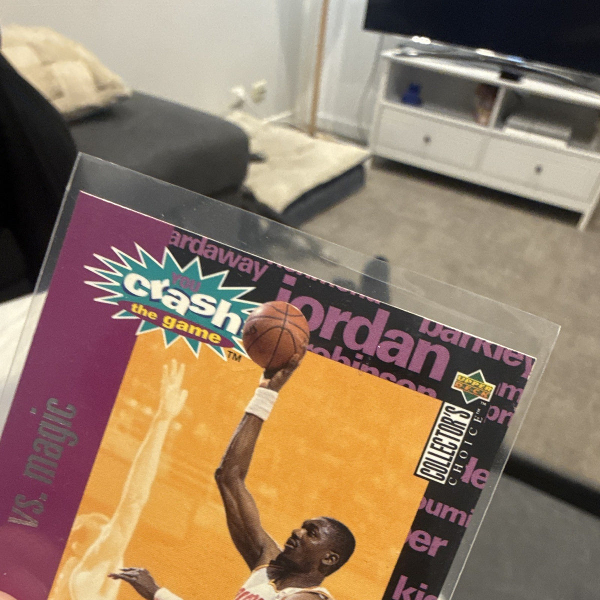 Upper Deck 1995 96 Collector's Choice Crash the Game Silver C10 Hakeem Olajuwon2