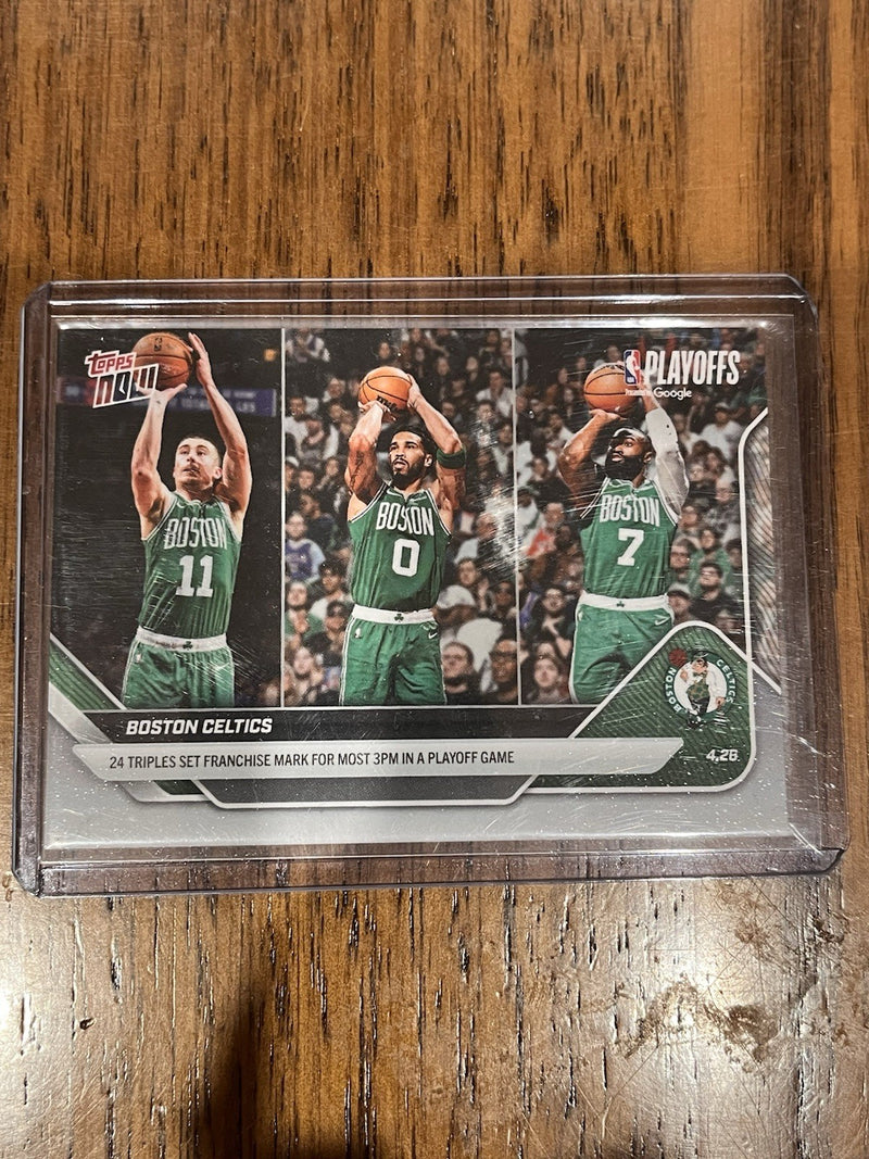 Topps Now Boston Celtics NBA Playoffs Insert Card #280 2026 Tatum Brown1
